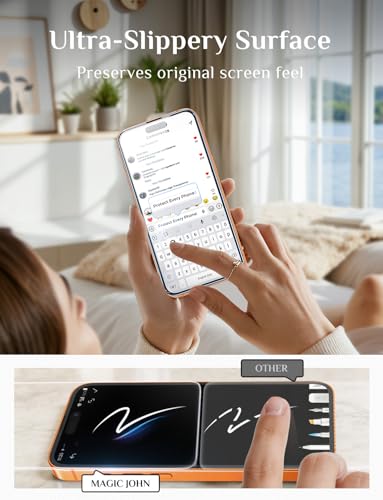 MAGIC JOHN for iPhone 17 Pro Max Screen Protector Tempered Glass 6.9 inch | 2Pack, Auto Dust-Elimination, Easy Installation, Bubble Free, HD Clear - size: iPhone 17 Pro Max 6.9inch