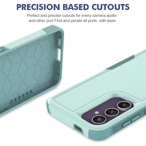 Dionsibei Designed for Samsung Galaxy A52 5G Case 2 in 1 Military Grade Drop Heavy Duty Rugged Shockproof Protective Cover Case for Galaxy A52 5G Phone Case (Mint) - color: Mint