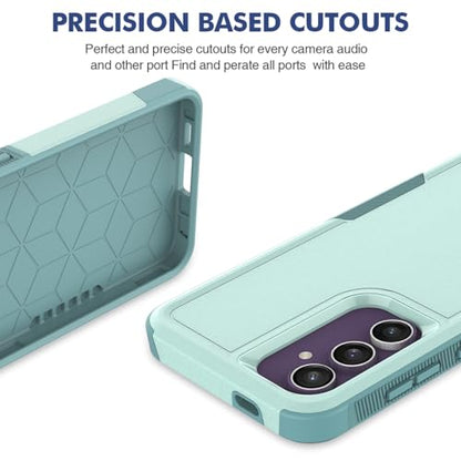 Dionsibei Designed for Samsung Galaxy A52 5G Case 2 in 1 Military Grade Drop Heavy Duty Rugged Shockproof Protective Cover Case for Galaxy A52 5G Phone Case (Mint) - color: Mint