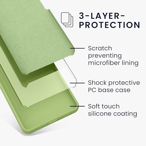 kwmobile Case Compatible with Google Pixel 7 Pro Case - TPU Silicone Phone Cover with Soft Finish - Green Tomato - color: Green Tomato, size: Pixel 7 Pro