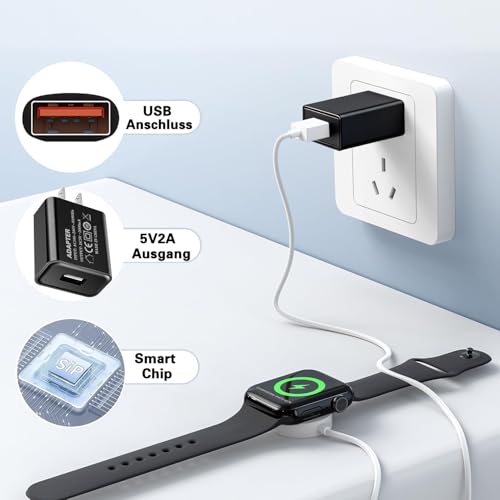 5V 2A USB Wall Charger 10W Power Adapter 5 Volt 2amp USB Brick Charging Block USB A Cube Plug for Wall Outlet 5V2A Power Head for Small Appliances Table Lamps/Kids Electric Toys/Watch/Phone/USB Fan - color: 5v2a black