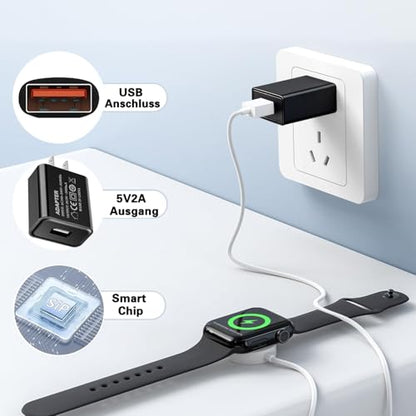 5V 2A USB Wall Charger 10W Power Adapter 5 Volt 2amp USB Brick Charging Block USB A Cube Plug for Wall Outlet 5V2A Power Head for Small Appliances Table Lamps/Kids Electric Toys/Watch/Phone/USB Fan - color: 5v2a black