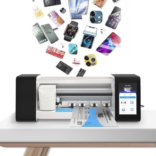 Intelligent Film Cutting Machine for Hydrogel TPU Screen Protectors for Front of The Cellphone,Mobile Phone Screen Protector Machine Cutting,for Smartphones,Watches and Tablets Edge