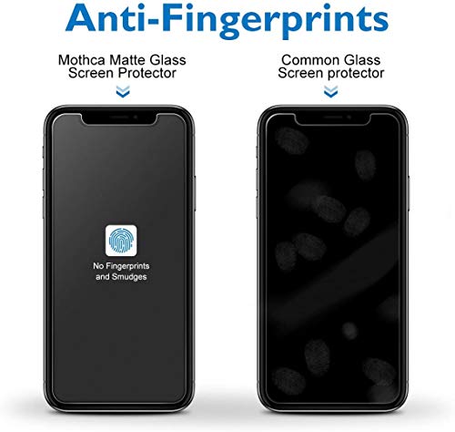 Mothca 2 Pack Matte Glass Screen Protector Compatible with iPhone Xs/iPhone X/iPhone 11 Pro, Anti-Glare & Anti-Fingerprint Tempered Glass Film - size: iPhone X/XS/11 Pro-5.8 Inch
