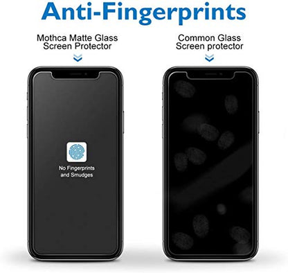 Mothca 2 Pack Matte Glass Screen Protector Compatible with iPhone Xs/iPhone X/iPhone 11 Pro, Anti-Glare & Anti-Fingerprint Tempered Glass Film - size: iPhone X/XS/11 Pro-5.8 Inch