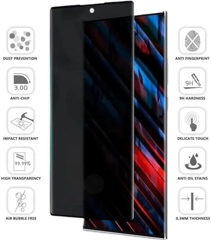 3 Pack Privacy Screen Protector for Samsung Galaxy Note 20, Anti-Scratch Anti-Spy Tempered Glass Protective Film for Samsung Galaxy Note20 - size: Galaxy Note 20