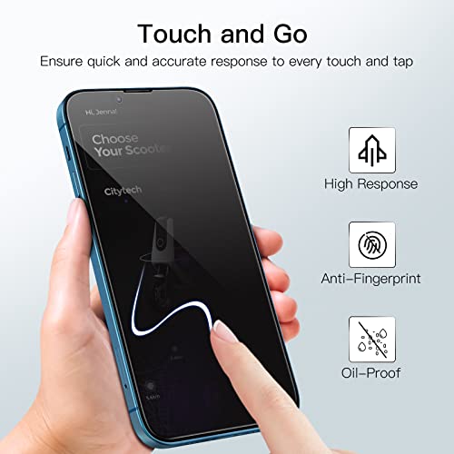 JETech Privacy Screen Protector for iPhone 13 mini, 2-Pack - size: iPhone 13 mini