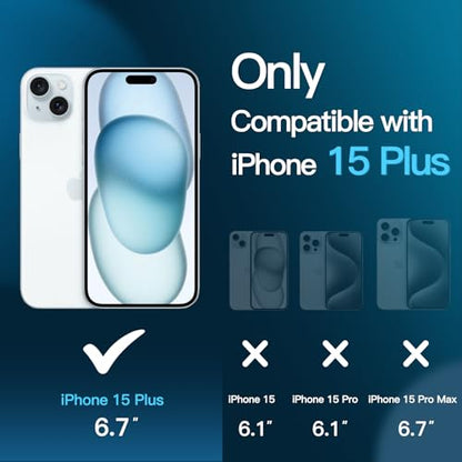 JETech Screen Protector for iPhone 15 Plus, 3-Pack | 9H Tempered Glass, HD Clear, Anti-Scratch Protection, Easy Installation Tool - size: iPhone 15 Plus