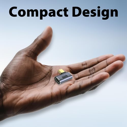 Cyberguys! USB C Right Angle Adapter PD 240W for Thunderbolt 4/3, 2-Pack - style: Angle-Flat