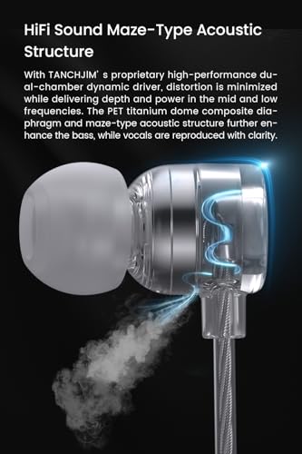 Zero Ultima Wired in Ear Earphone, 1DD Lightweight IEM-3.5mm (Mic) - style: 3.5mm