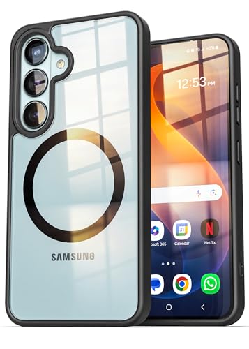 Encased SlimShield for Samsung Galaxy S26 Case with Belt Clip (Compatible with MagSafe) Slim Protective Case & Holster (Clear) - color: Clear, size: S26