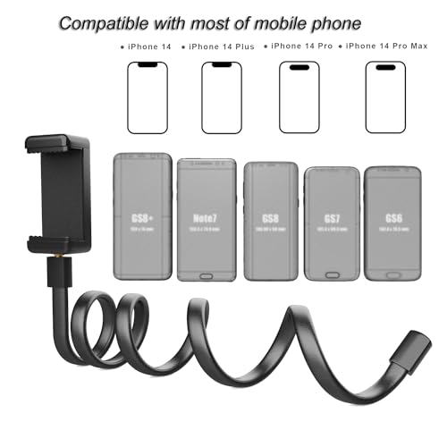 Portable Flexible Adjustable Cell Phone Holder Multi Purpose and Versatile Entangled Mobile Phone Stand Multifunctional and Universal Bedside Bind to Stroller, Bed, Chair, car, Bike, 24inch