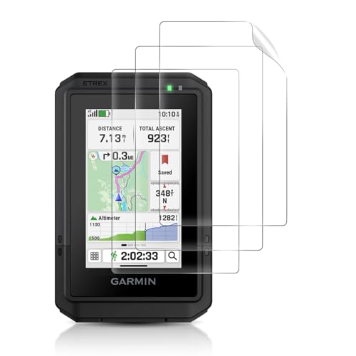 [3 Pack ] Hydrogel Screen Protector for Garmin eTrex Touch TPU [Clear HD] Self-Healing Soft Protective Film