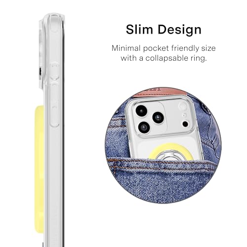 VELVET CAVIAR Compatible with MagSafe Phone Grip - color: Butter Yellow