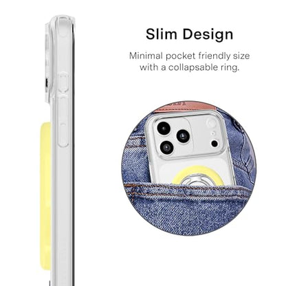 VELVET CAVIAR Compatible with MagSafe Phone Grip - color: Butter Yellow
