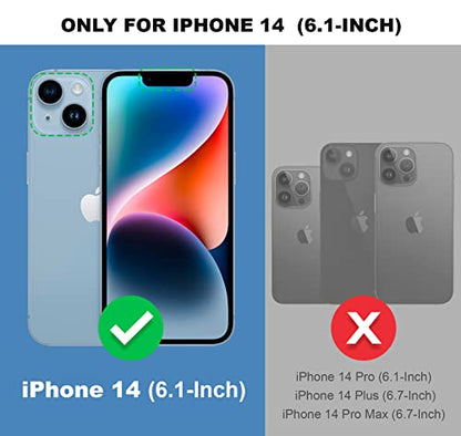 Shields Up for iPhone 14 Case with Card Holder Stand, 6.1", Clear - color: Clear, size: iPhone 14