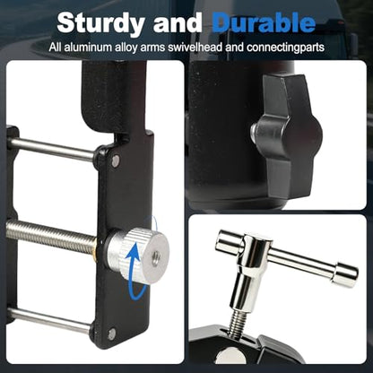 Car/Truck Phone Stand [Shockproof Metal Bracket] Universal Phone Holder, Suitable for Your Car, Truck, Pickup, Van, Excavator, Baby Stroller, Bicycle, Wheelchair