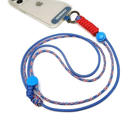 Phone Lanyard Crossbody, Anti Theft Phone Strap Adjustable Neck - color: Sky Blue
