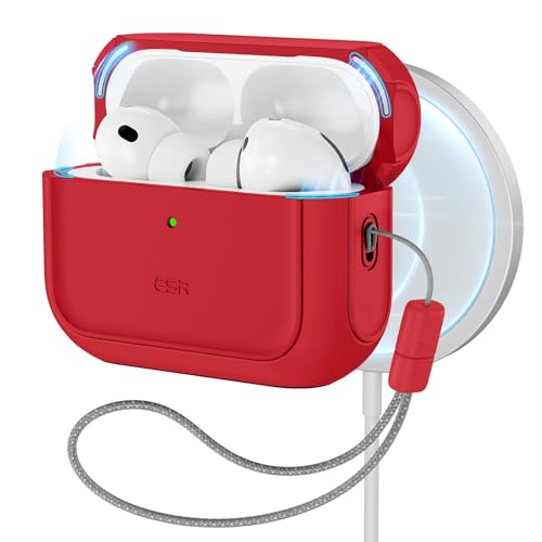 ESR for AirPods Pro 3 Case, Compatible with MagSafes, Red - color: Red, size: AirPods Pro 3 Case
