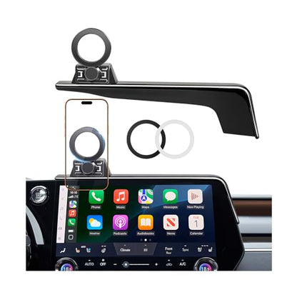 Car Phone Holder for Lexus RX RX350/RX350h/RX500h 2026 2025 2024 2023 (Only for 14-Inch Screen) 360° Rotation Magnetic Cell Phone Mount, Compatible with Magsafe, Does Not Affect Air Vent - size: Fit for 2023-2026 RX, 14-Inch