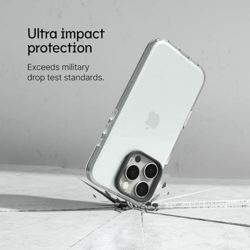 RhinoShield Clear Phone Case for iPhone 16 | Anti-Yellowing, Transparent, High Clarity, Shockproof, Military Grade Drop Protection - color: Telo Mimetico B&W Camo, size: iPhone 16 - Camera Button