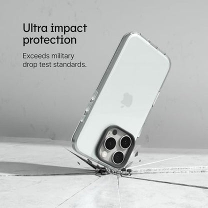 RhinoShield Clear Phone Case for iPhone 16 Plus | Anti-Yellowing, Transparent, High Clarity, Shockproof, Military Grade Drop Protection - color: Telo Mimetico B&W Camo, size: iPhone 16 Plus - Camera Button