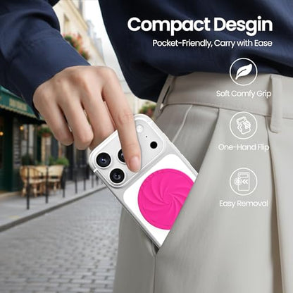 ORNARTO Vortuxe for MagSafe Phone Grip with Kickstand, Hot Pink - color: Hot Pink