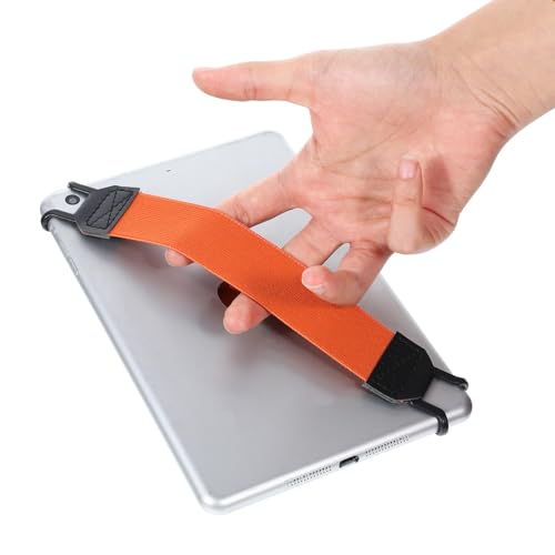 Ptwola Hand Strap Holder Universal Tablet Secure Grip Holder, Orange - color: Orange