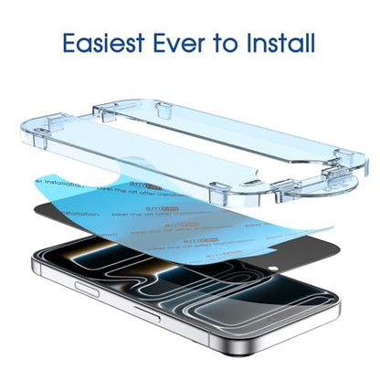 amFilm OneTouch for iPhone 17 Pro Privacy Screen Protector 6.3'' 2025 - size: 17P-6.3”