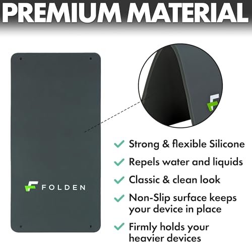 Flight Flap Airplane Phone Holder - Foldable Phone Stand for Plane Travel - color: Silicone, size: Large