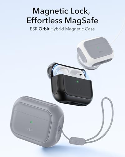 ESR for AirPods Pro 3 Case, Compatible with MagSafe, Gray - color: Gray, size: AirPods Pro 3 Case