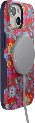 Casely iPhone 15 Plus Case | Painted Flowers | Frida Kahlo Floral | Bold Protective Design | Compatible with MagSafe - color: Frida Kahlo | Painted Flowers | Floral