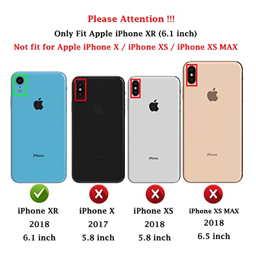 for iPhone XR Case: Dual Layer Protective Heavy Duty Cell Phone Case Shockproof Rugged Bumper Tough with Screen Protector - 16ft Military Grade Drop Tested for Appple iPhone XR (6.1 inch), Green - color: Mint Green (PC) + Mint Green (TPU)