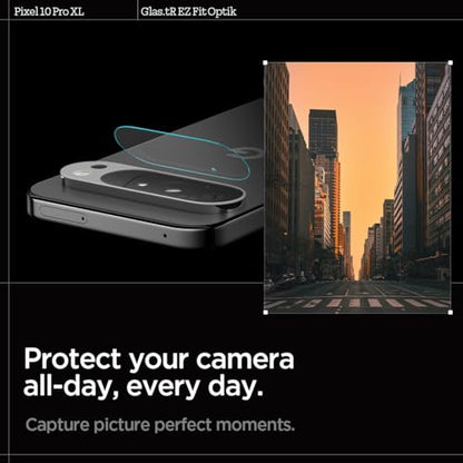 Spigen Glas.tR EZ FIT Optik Camera Lens Protector for Pixel 10 Pro XL - size: Pixel 10 Pro XL