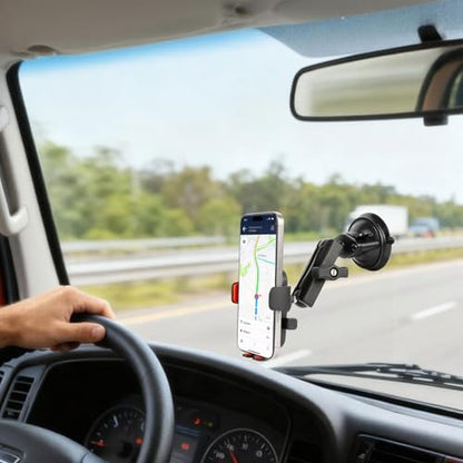 xik 1" Ball Suction Cup Base Mount for Phone Table Action Camera Holder Mount, 3.5" Large Suction Cup Base for Windshield, Compatible with RAM Mounts and Other Standard 1"(25mm) Ball Systems