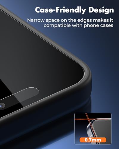 UNBREAKcable 4PCS Screen Protector for iPhone 15 Pro - 2 Privacy Tempered Glass+2 Clear Glass Double Shatterproof [Installation Frame] [9H Hardness] [Case Friendly] Anti-Scratch for iPhone 6.1 inch - size: iPhone 15 Pro