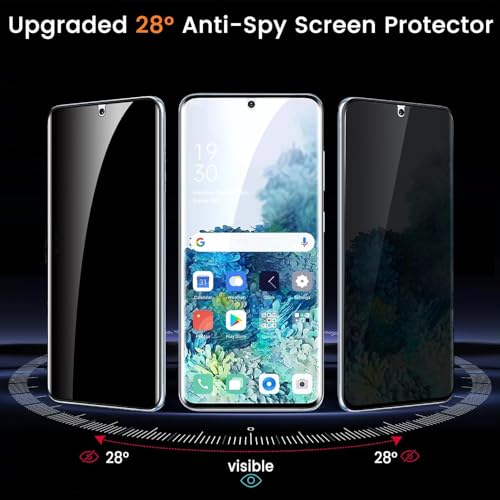 nulala Privacy Screen Protector for Samsung Galaxy S10 Plus [Not Glass] Support Fingerprint Unlock -Touch Sensitive Anti-Spy Flexible TPU Film for Samsung S10+, 3-Pack - size: Galaxy S10 Plus