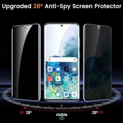 nulala Privacy Screen Protector for Samsung Galaxy S10 Plus [Not Glass] Support Fingerprint Unlock -Touch Sensitive Anti-Spy Flexible TPU Film for Samsung S10+, 3-Pack - size: Galaxy S10 Plus