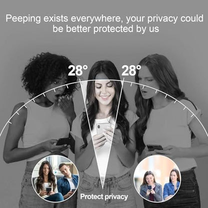 Compatible for Samsung Galaxy A15 / A15 5G/ A24 / A24 5G Matted Privacy Screen Protector Tempered Glass, Matted Gradient Anti Spy Anti Blue Light Easy Installation,【Not Support Fingerprint Unlock】, 2 Pack