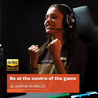 JBL Quantum 910 Wireless - Performance Gaming Headset - Black - style: JBL Quantum 910 Wireless