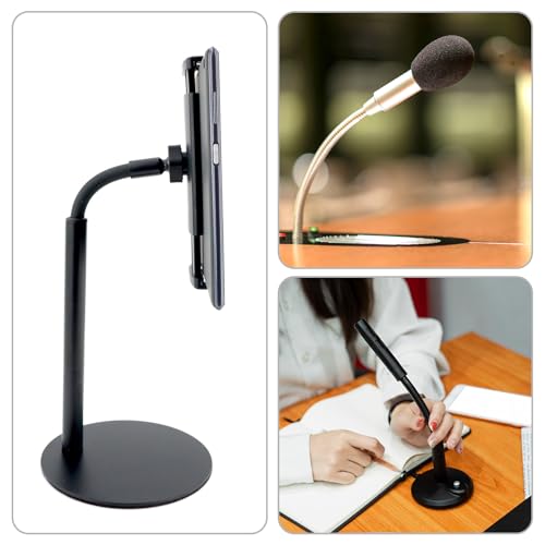PATIKIL 18" Microphone Gooseneck, 1Pcs 5/8"-27 Thread Metal Universal Hose Flexible Arm Gooseneck Tube Extension for Multifunction DIY, Black - color: Black, size: 18"