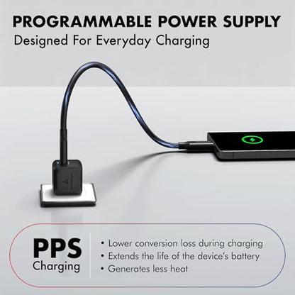 PD 20W & PD 30W GaN Charger, Type-C Fast Charger Compatible for iPhone 17/16/16 Pro Max/15 Series/iPad Pro, Smartphones & Tablets, QC 3.0,Compact Foldable Plug Design, Smart Power Delivery