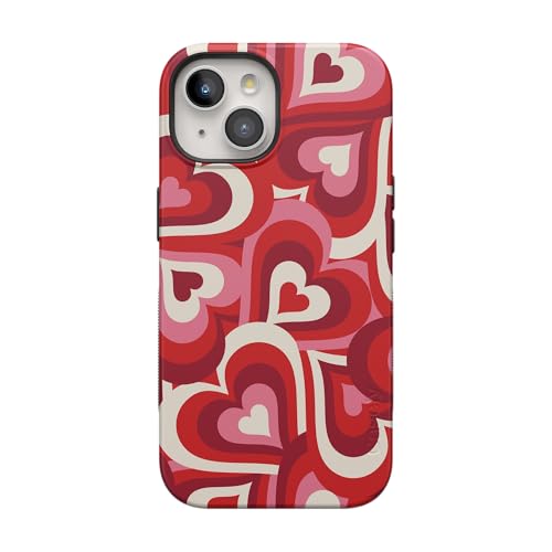 Casely iPhone 15 Plus Case | Love Song Remix | Ombre Hearts | Bold Protective Design | Compatible with MagSafe - color: Love Song Remix | Ombre Hearts