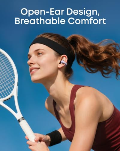 Soundcore C50i by Anker Open Ear Earbuds, Clip On Earbuds, Clip Headphones - color: Purple