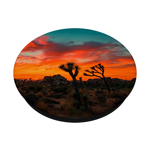 Joshua Tree National Park California Desert Camping Retro PopSockets Swappable PopGrip