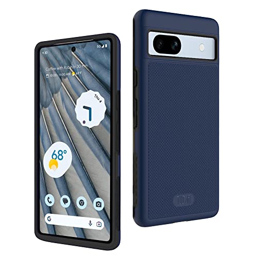 TUDIA MergeGrip [Dual Layer] Google Pixel 7a Case (2023), [Military Grade Drop Tested] Raised Edge for Screen&Camera Protection Slim Tough Heavy Duty 7A Phone Cases Cover - Indigo Blue - color: Indigo Blue, size: Standard Pixel 7a
