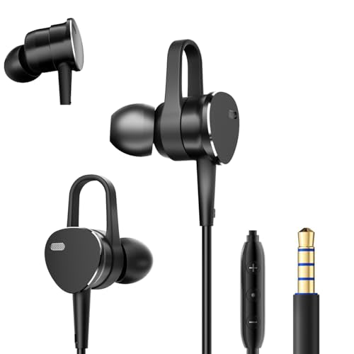 Wired Headphones Deep Bass with Noise-Canceling Mic Earphones In-Ear