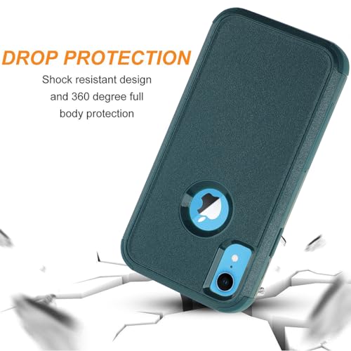 Co-Goldguard Case for iPhone Xr [Shockproof] [Dropproof] [Dust-Proof] for iPhone XR Phone Case Heavy Duty Protection Cover for iPhone XR Green - color: Green