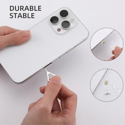 16pcs SIM Card Removal Tool Kit,SIM Ejector Tool,Phone Card Tray Opener Pin,Standard Key for Most Cell Phones Tablets Mobile Devices