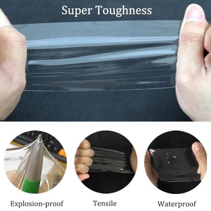 [2 Pack Back Screen Protector for iPhone 17 Pro Max, Not Glass Hydrogel Protector Film Ultra-Thin Full Wrapped Edge Transparent (Matte Black) - color: Matte Black